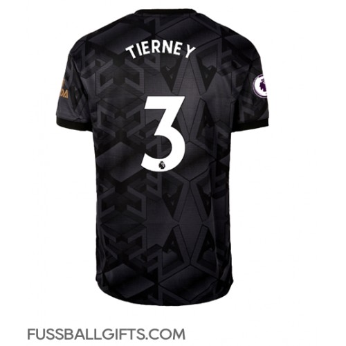 Arsenal Kieran Tierney #3 Fußballbekleidung Auswärtstrikot 2022-23 Kurzarm